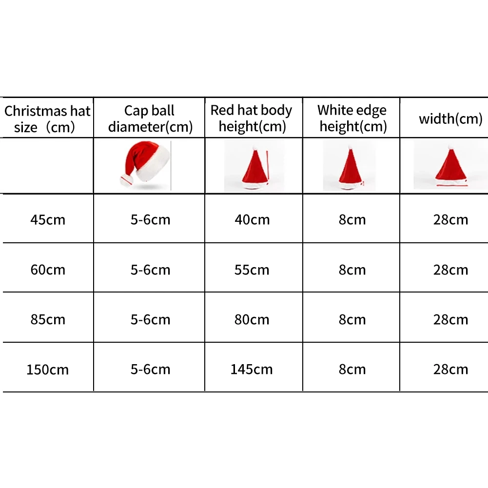 Adult Child New Year's Plush Christmas Hat with Lining Thickened Long Scarf Style Santa Hat Holiday Decoration Christmas Gift