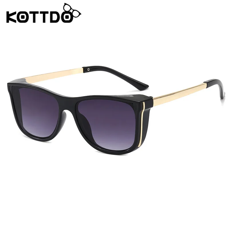 

KOTTDO Classic Rimmed Kids Sunglasses Vintage Children Mirror Gradient Sun Glasses Fashion Plastic Sunglass Uv400