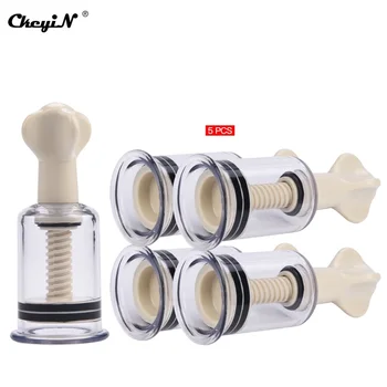 

5Pcs Rotating Handle Vacuum Body Massage Cans Suction Enhancer Anti Cellulite Vacuum Cups Set Breast Nipple Enlarger Stimulator