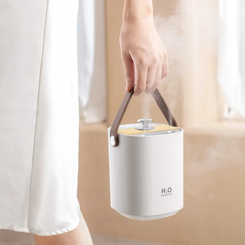 1200ml 무선 공기 가습기 USB 충전식 1200mAh 배터리 더블 노즐 초음파 안개 제조 업체 따뜻한 LED 빛 Humidificador 2