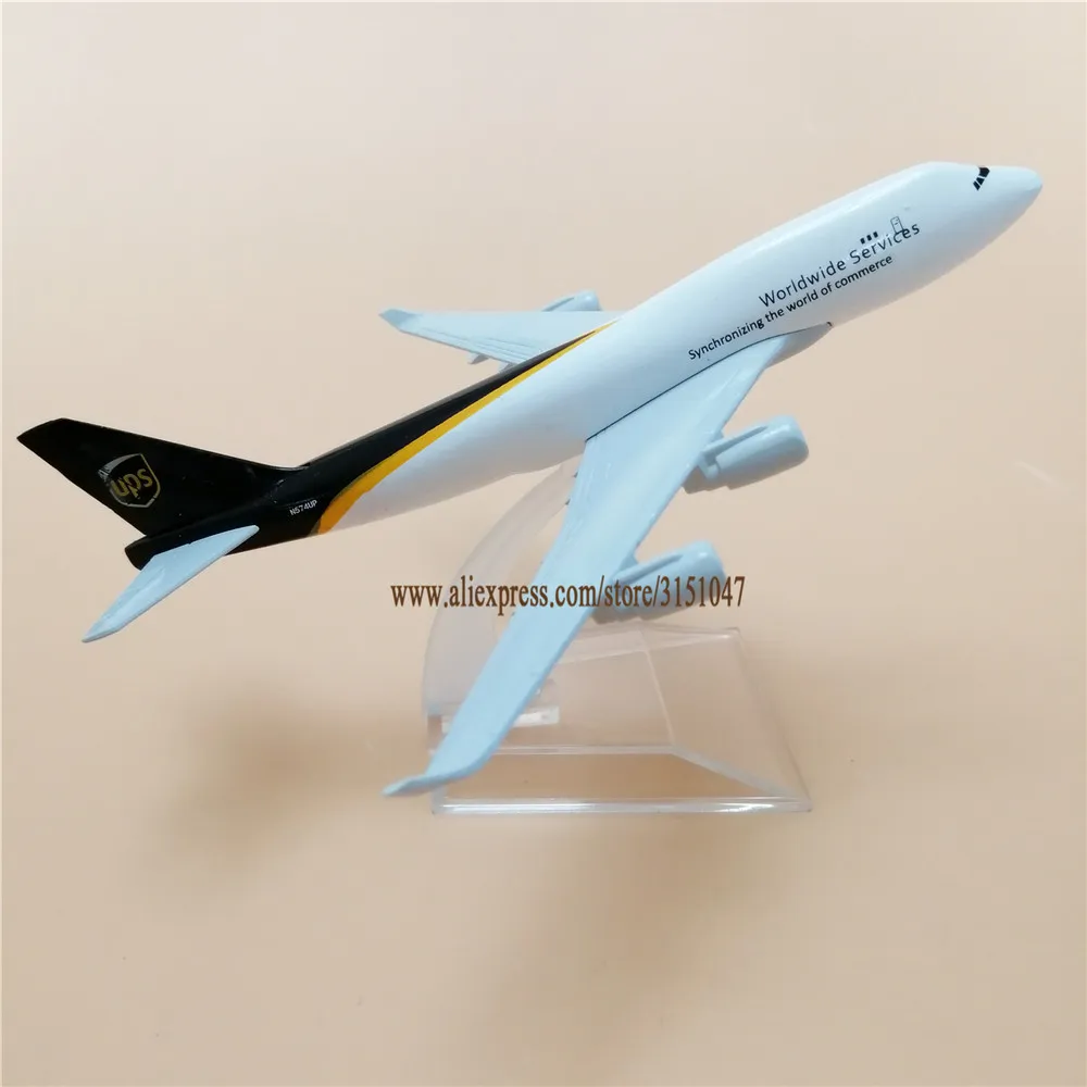 16 см Air по всему миру услуги UPS B747 Boeing 747 400 Airlines модель самолета Модель сплав металл