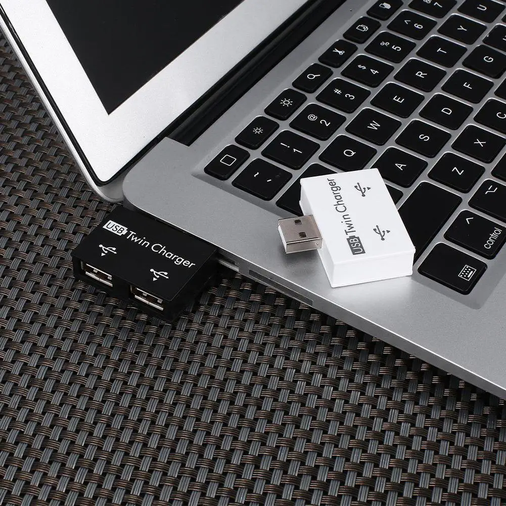 

Mini USB Hub to 2 Port Charger Hub USB 2.0 Adapter Mouse Computer USB fashion New For Phone Keyboard Tablet Hot Sale Splitt W8L4