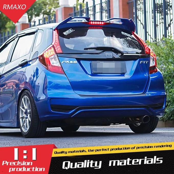 Спойлер для honda fit jazz 2014 2017 спойлер OYB высококачественный рассеянный материал