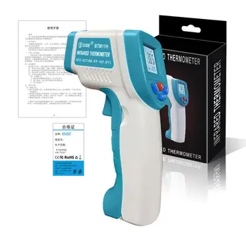 

Baby Adult Forehead Non Contact Infrared Thermometer LCD Body Temperature Fever Digital IR Tool thermometre infrarouge