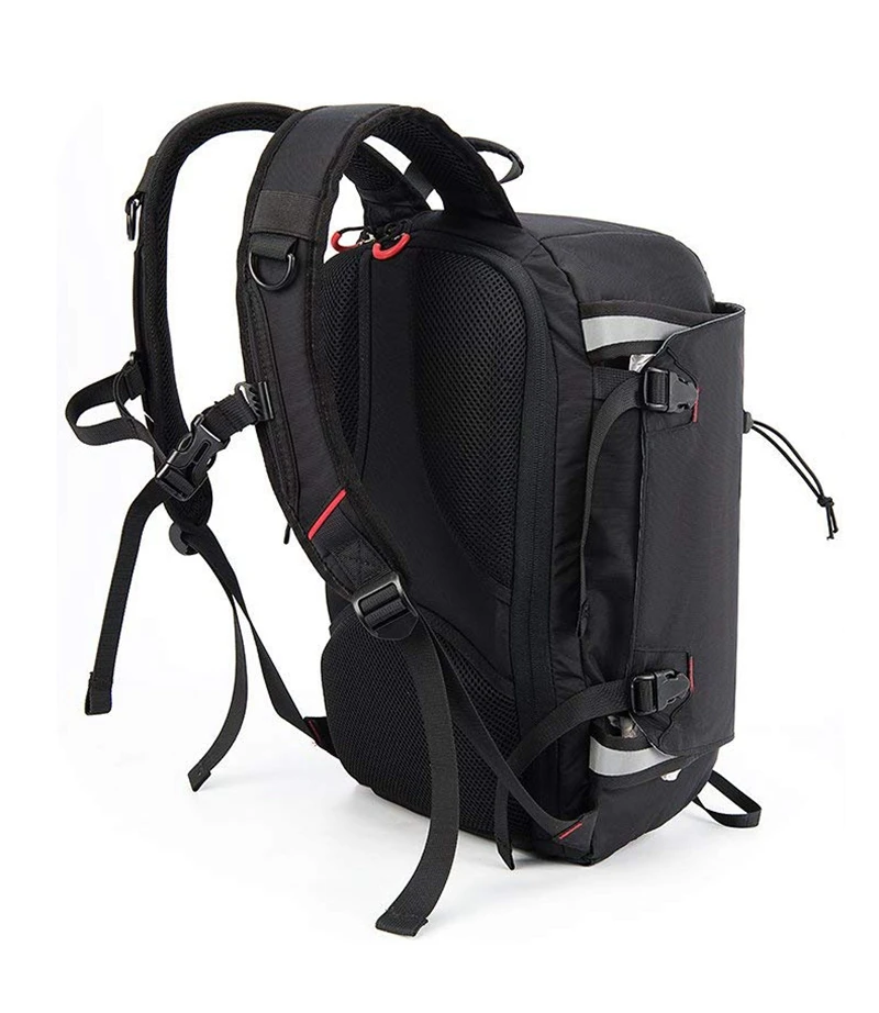 Large Capacity DSLR Camera Bag Outdoor Travel Nylon Waterproof Photography Backpack For Tripod Flash Light Camera w/ Rain Cover