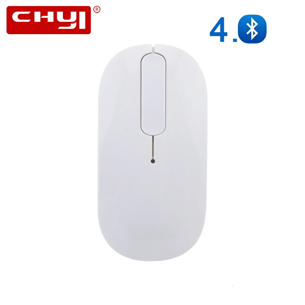 CHYI Rechargeable Bluetooth 4.0 Wireless Mouse Silent Touch Roller Optical Computer Mice Ultra Thin PC Mause For Macbook PC