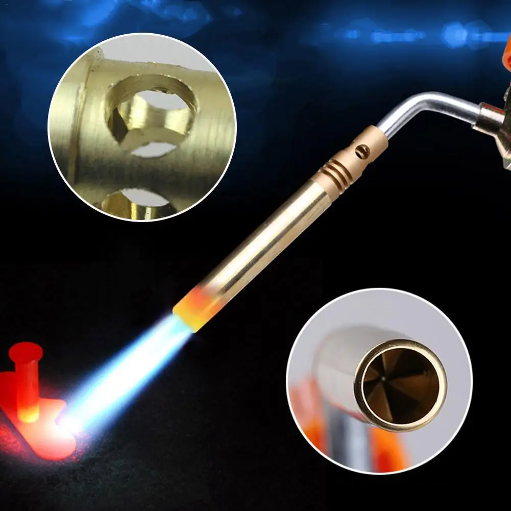 Outdoor Butane Flame Welding Torch Jet Burner Camping Picnic Heating Grill Barbecue Baking Tools