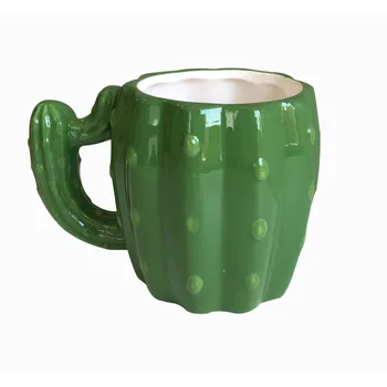 

Creative 2pcs Green Cactus Cup, Novel Cactus Coffee Cup, Anniversary And Festival Gifts