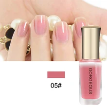  3D Nail Art Pen Long Lasting Nudes Color Shining Semi Transparent Jelly Nail Polish Gel 10ml EF 