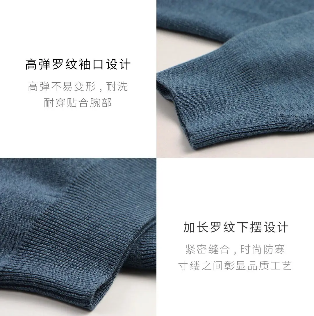 xiaomi youpin DSDO полувысокий воротник свитер машинная стирка теплая дышащая приятная для кожи Базовая нижняя рубашка для мужчин