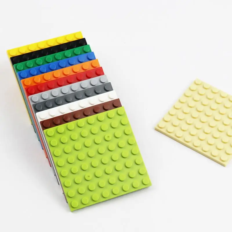 LEGO LOT OF 50 NEW WHITE 4 X 4 DOT PLATES BUILDING BLOCKS PIECES