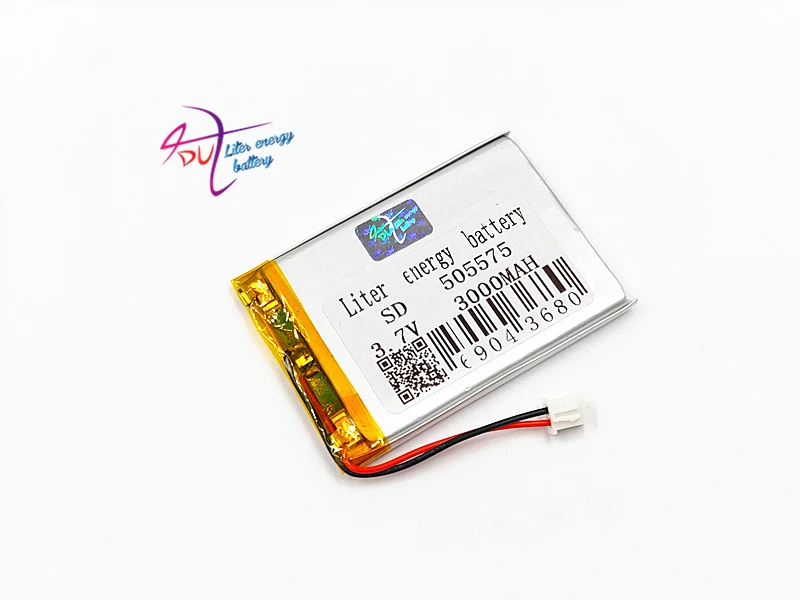 JST XH 2,54 мм 505575 3,7 в 3000 мАч литиево-полимерный lipo аккумуляторная батарея для Mp3 наушников PAD DVD bluetooth Камера