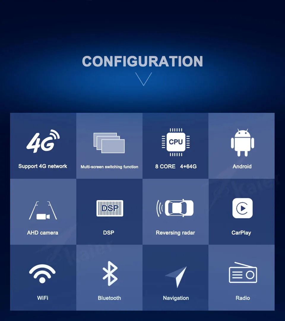 Автомобильный DVD плеер Kaier DSP Octa Core Android стерео радио для Pilot 2011 мультимедийная