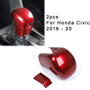

Decoration Gear Lever Shift Knob Cover For Honda Civic 2016 - 2020 Carbon Fiber