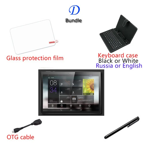 Большая батарея 8000 мАч 128G 4G LTE FDD 10,1 дюймов 2.5D планшетный ПК 10 Deca Core MTK6797 8 Гб ram 128 ГБ rom 1920*1200 Android 8,0 - Комплект: Комплект 4