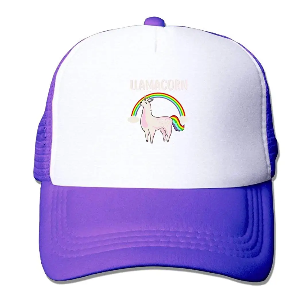 Сетчатая Кепка на заказ бейсболка Llama единорог Радуга регулируемая бейсболка s