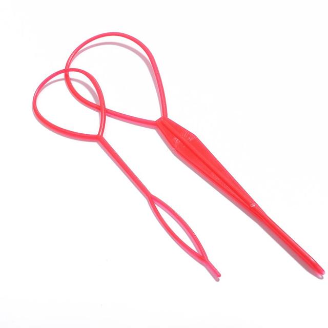 Color 2-4Pcs/Set Ponytail Creator Plastic Loop Styling Tools Topsy Pony topsy Tail Clip Hair Braid Maker Tool Accessories