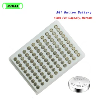 

100PCS AG1 1.55V Silver Oxide Button Coin Cell Batteries 364 SR621SW LR621 621 LR60 CX60 Alkaline Watch Battery Cheap