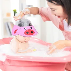 Bebê crianças touca de chuveiro do bebê touca de banho do bebê touca de banho do chuveiro do bebê viseira de banho banho banho lavagem de cabelo escudo chapéu proteger os olhos cabelo
