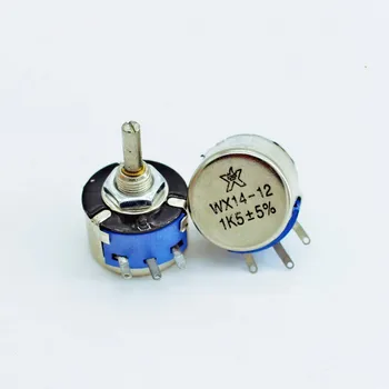 

2PCS Wx14-12 single loop wirewound potentiometer 3W 47r 100r 470r 1K 2k2 3K3 4k7 5k6 10K