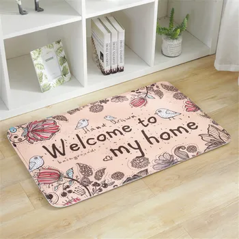 

Welcome Bird Doormat Bedroom Floor Bath Absorbent Non-slip Mat Kitchen Bathroom Outdoor Rug Carpet Bathroom Mat Carpet Set