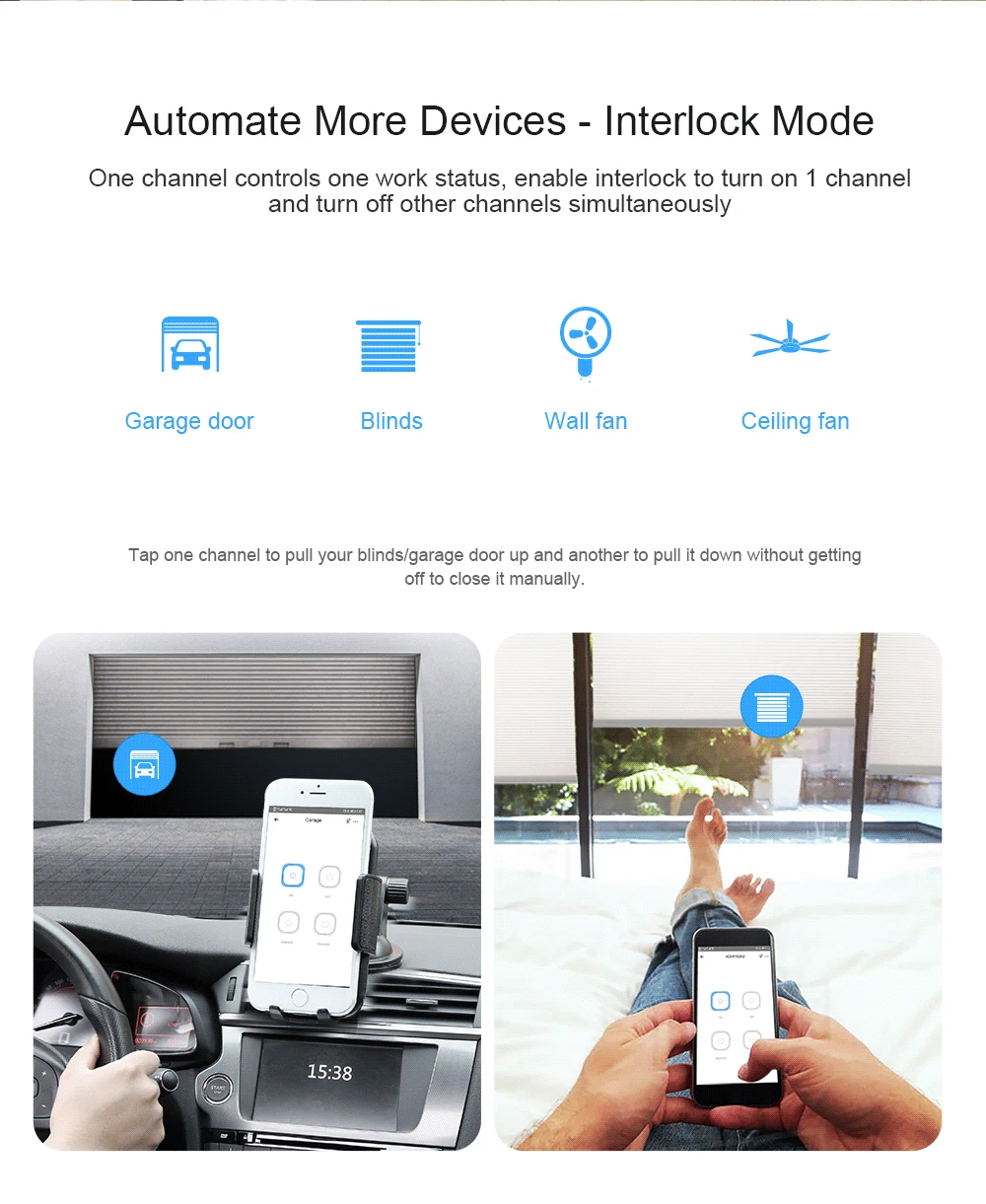 4CH R3 Wifi Switch 4 Gang DIY Smart Switch-5