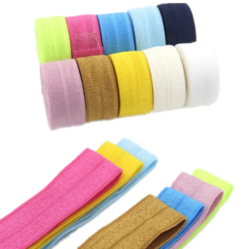 Ribbon Decoration Ribbon Supplies Sewing Ribbon Lace Trim Ribbon 5yards/Lot 5/8" 15mm Elastic Band Multicolor Fold Over Spandex Elastic Ribbon Sewing Lace Trim Waist Band Garment Accessory
