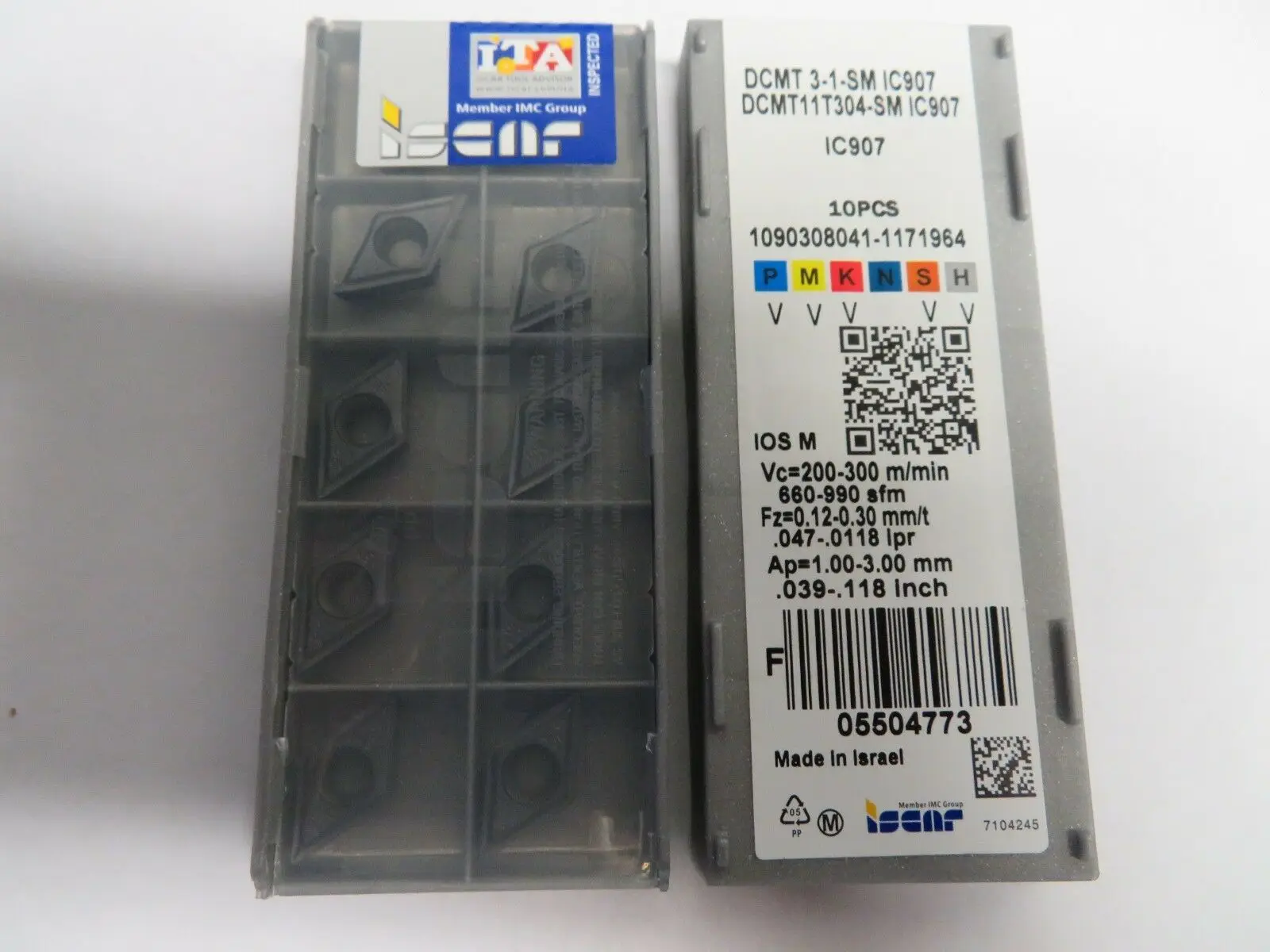 ISCAR 10 шт карбида вставки DCMT11T304-SM IC907