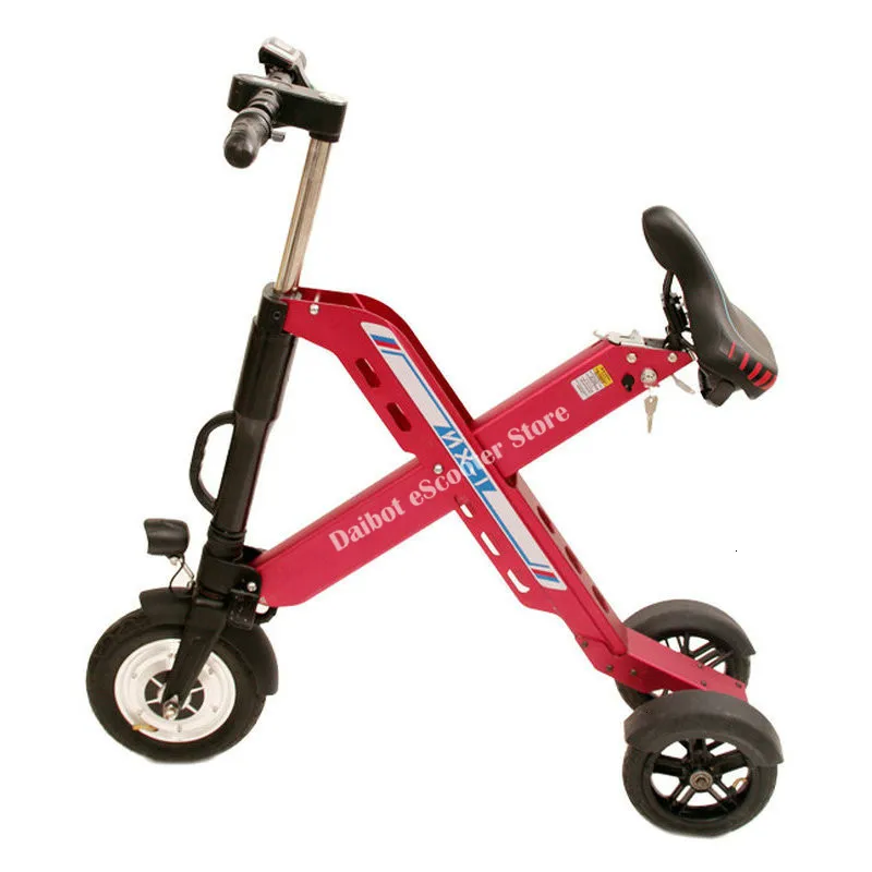 Daibot 3 Wheel Electric Scooter Mini Electric Bicycles 10 Inch 350W 36V Quick Foldable Portable Electric Bikes Adults Women (13)