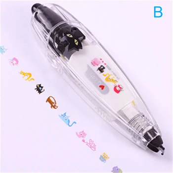 

Cartoon Floral Sticker Tape Pen Funny Kids Stationery Notebook Diary Decoration Tapes Label Sticker Paper Decor for Kids DU55