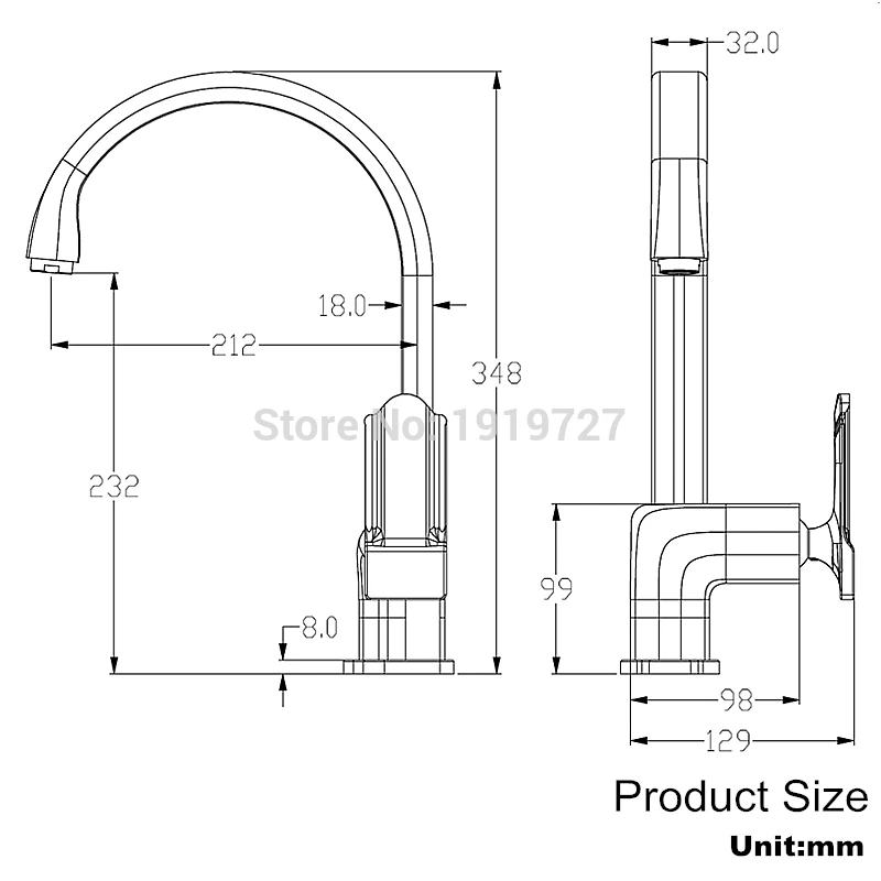 Vidric 5 Year Warranty High Quality Solid Brass New Arrival Patent Design Style Single Hole Single Handle Kitchen Sink Mixe