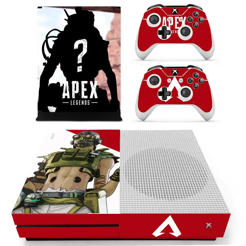 Apex legends наклейка s для Xbox One S Кожа Наклейка vinilo pegatina для Xbox one тонкая консоль и два контроллера - Цвет: YS-xboxoneS-2104