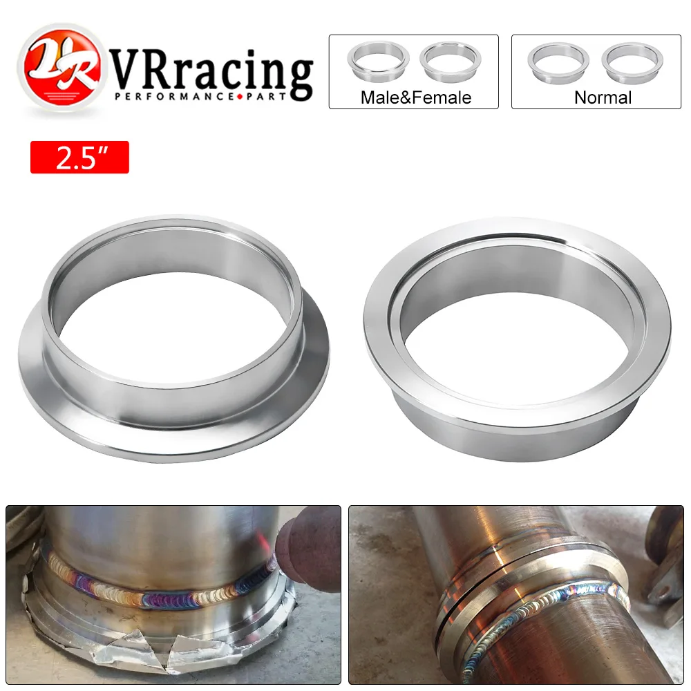 VR-(2PC/LOT) 2.5" V-Band Flange High Quality Stainless Steel 304 FEMAL & MALE OR NORMAL V Band Flange VR-VFM25/VFN25