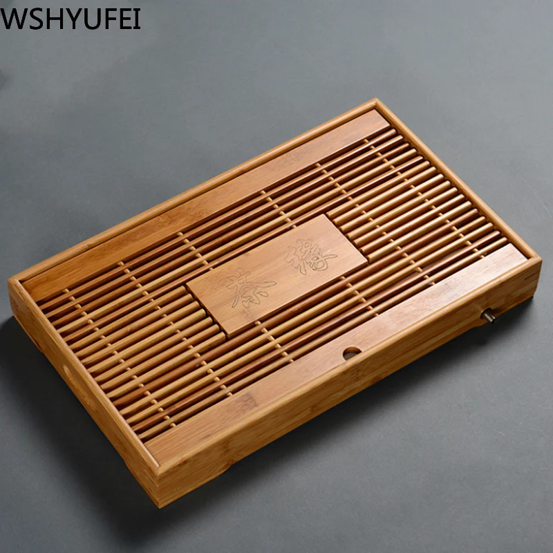 Chinese traditional solid wood tea set small tray Tea Household accessories WSHYUFEI | Дом и сад