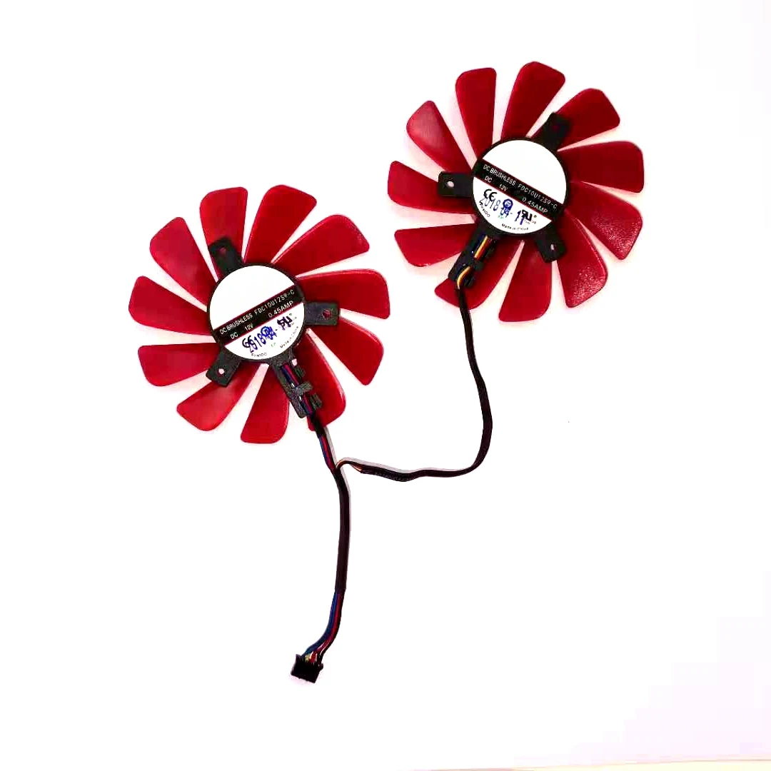New FDC10U12S9-C 4pin 85mm 2pcs/lot for XFX RX-570-RS RX-580-RS RX480 RX470 RX574 RX578 Graphics Card Cooling Fan