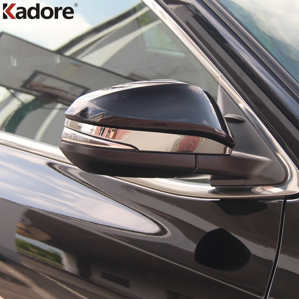 

For Toyota Highlander 2015 2016 2018 2019 Chrome Side Door Rearview Rear View Mirror Strip Cover Trim Car Accessories