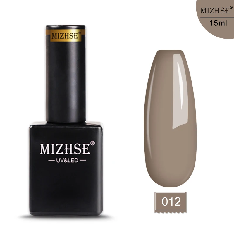 E012 MIZHSE, 15 мл, Гель-лак, УФ светодиодный лак для ногтей, для маникюра, 72 цвета, Гель-лак, Полупостоянный, отмачиваемый, УФ гель для ногтей, маникюр - Цвет: E012