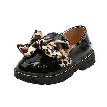 

CNFSNJ BRAND new autumn winter bow princess leather single shoes fashion retro square girls dress kids school party dance 26-36