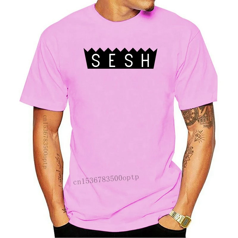 New Create Your Own Cool Best T Shirt Men Team Sesh Unique T-Shirt Mens Sunlight Round Neck Clothing Regular Tshirt Top Quality | Мужская
