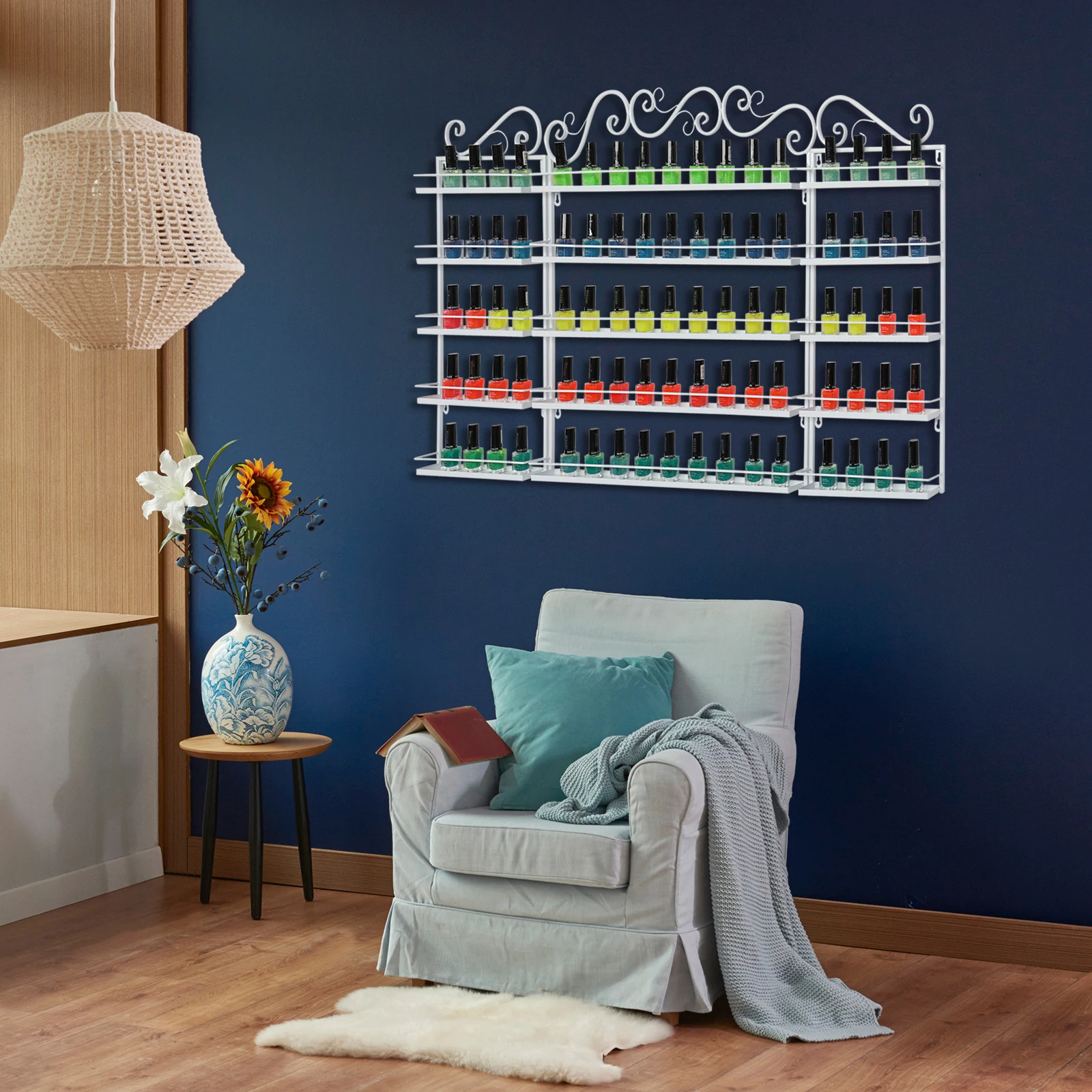 nail polish | Nail polish wall rack, Nail polish holder, Diy nail polish  rack