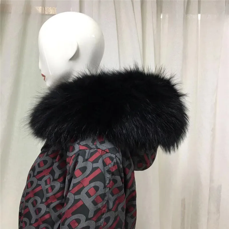 4xl меховая парка с буквенным принтом, длинное кожаное пальто с лисьим мехом для мужчин, большие размеры, зимняя теплая и водонепроницаемая куртка с мехом енота