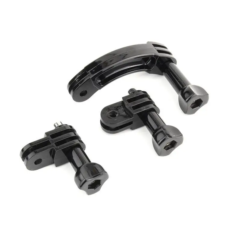 

DishyKooker For GoPro Hero 7 6 5 4 Session 3+ 3 2 1 Camera Helmet Curved Extension Arm with Rotary Connection Screw Mount Holder