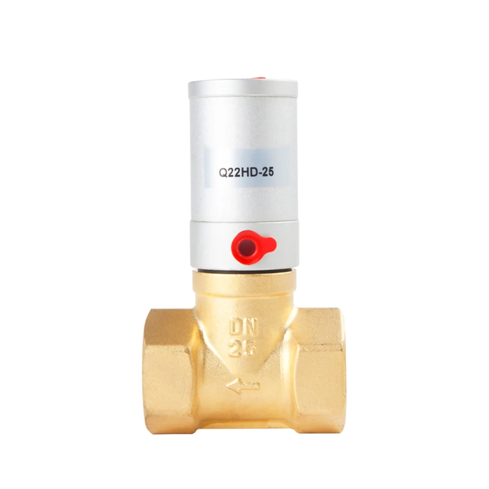 1/" 3/4" " пневматический клапан медный клапан Q22HD-15/20/25 пневматический Управление трубка клапана клапан смазочного масла вакуумный клапан для очистки
