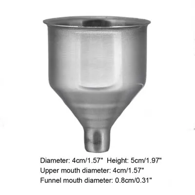 8mm 40mm Лейка для вина из нержавеющей стали масляный фильтр от насекомых кухонные инструменты 4 размера - Цвет: 8mm 40mm