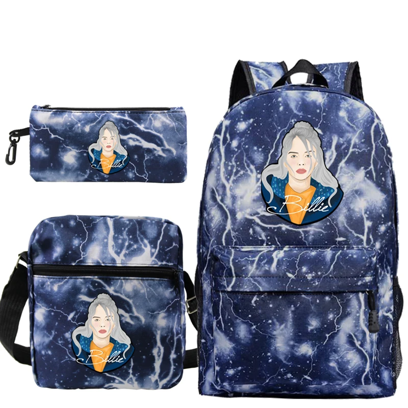 Billie Eilish, звездное небо, Mochilas, школьные сумки для мальчиков и девочек, рюкзак для путешествий, Bolsa Escolar, сумка через плечо, ручка, сумки, сумка для ноутбука