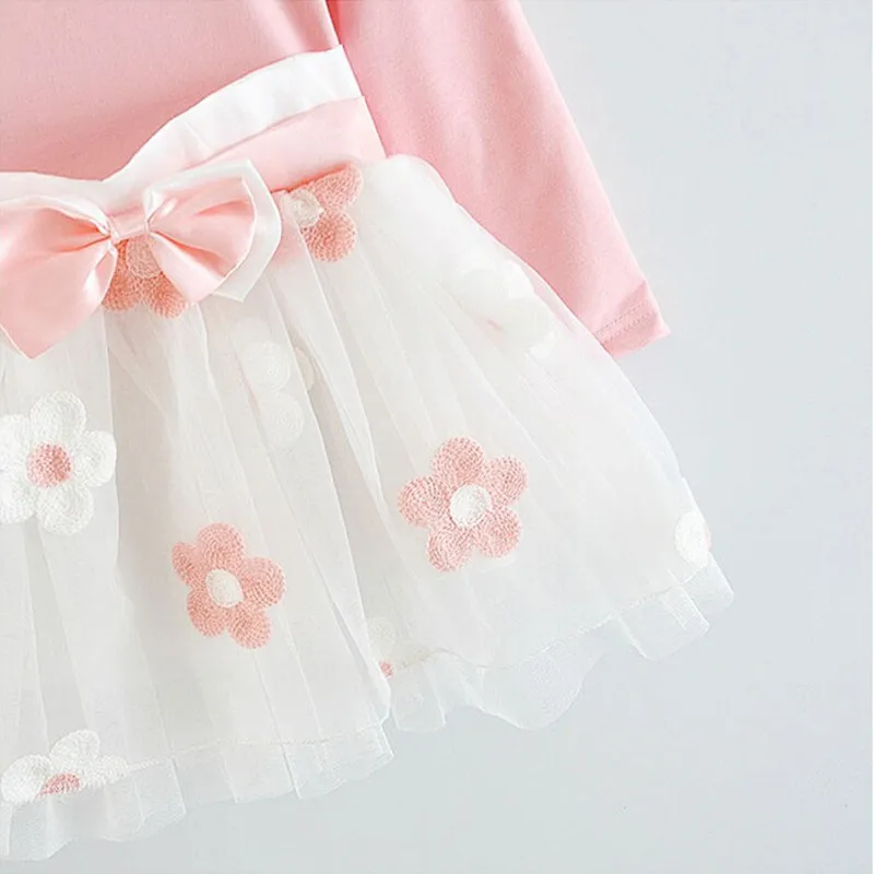 Long Sleeve 1 Year Girl Baby Birthday Dress 0 2T Newborn Toddler Christening Dresses Winter Girl Casual Clothes Vestido Infantil