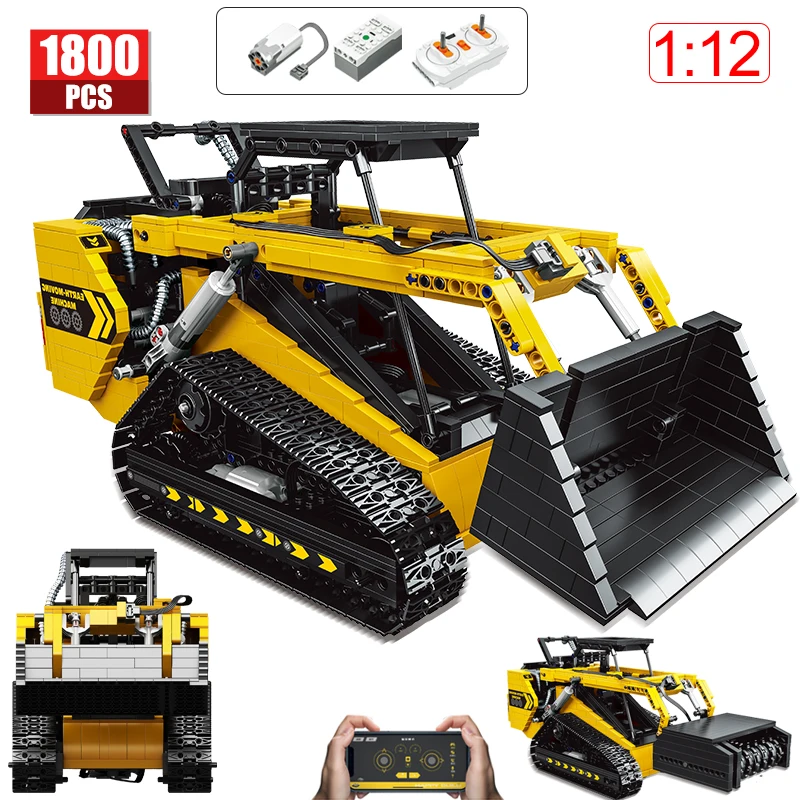 PROD 1005003291188793 1718 Pcs City Engineering RC Technical Bulldozer
Vehicle Bricks APP Remote Control Electric Car Building Blocks Toys For
Kids