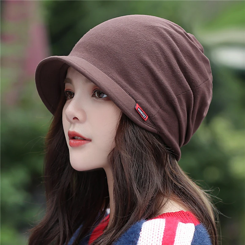 Women's Knitted Head Cap Ladies Fashion Windproof Warm Thicken Hats