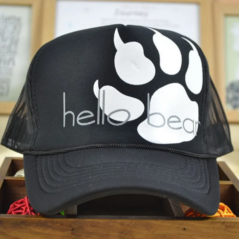 1 шт. бейсболка с надписью Медведь | Аксессуары для одежды