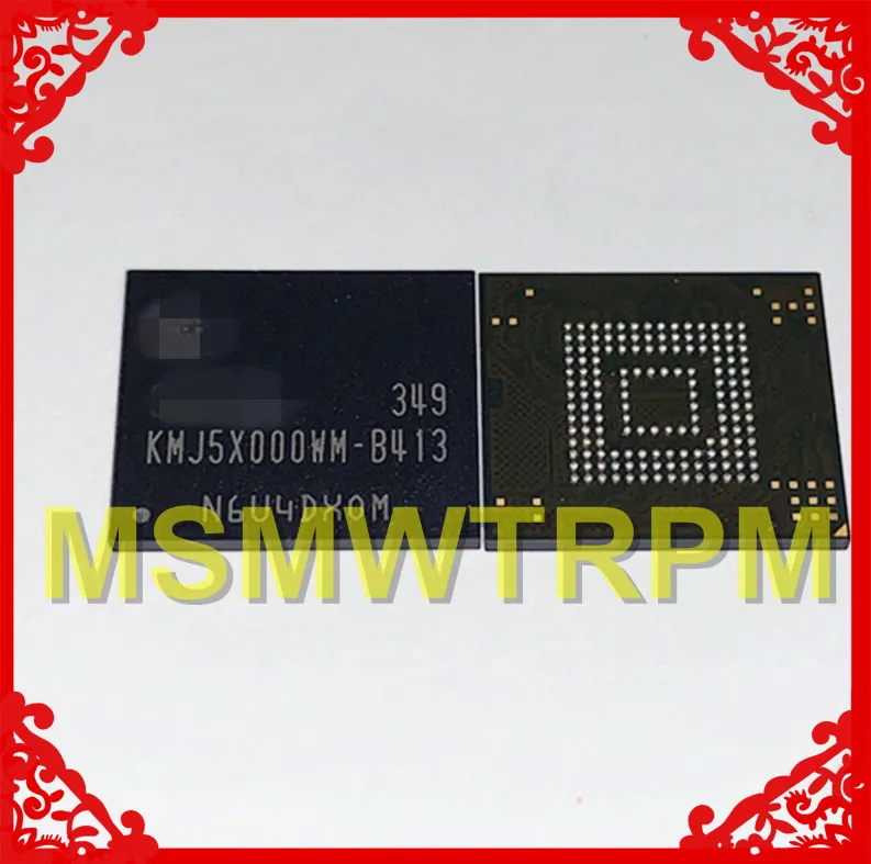 KMJ5X000WM-B413 BGA153Ball EMCP 4+ 6 4GB мобильный телефон памяти новые оригинальные и б/у припаянные шары протестированы ОК
